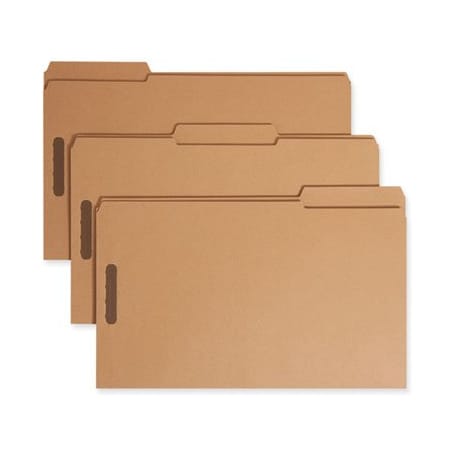 Smead Smead, TOP TAB 2-FASTENER FOLDERS, 1/3-CUT TABS, LEGAL SIZE, 11 PT. KRAFT, 50PK 19837